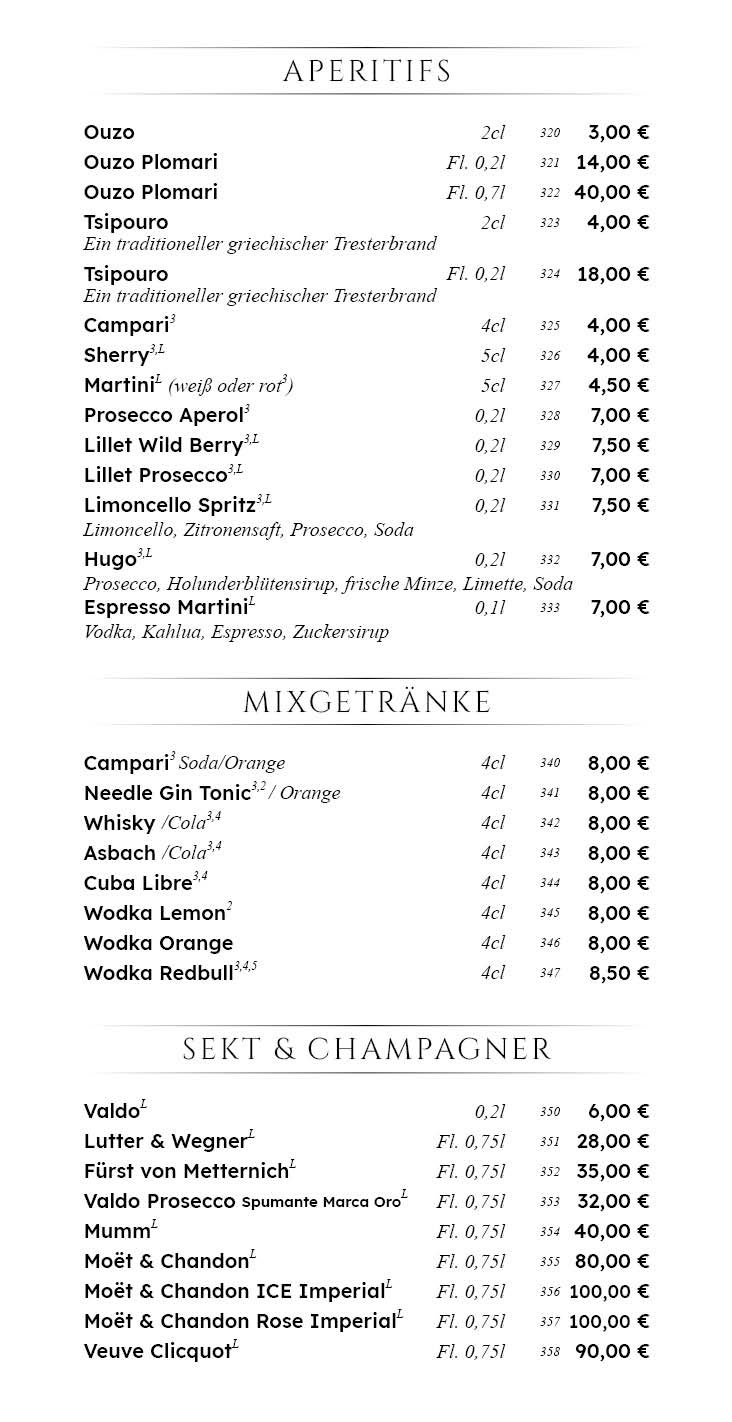 Restaurant Ach Niko Ach Berlin - Charlottenburg Speisekarte 9